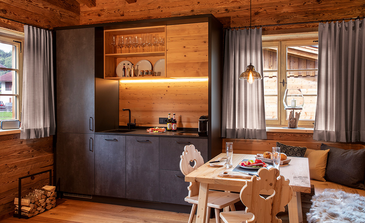 Küche im Luxus-Chalet